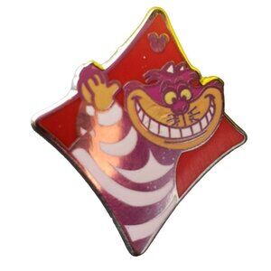 Disney Cheshire Trading Pin Hidden Mickey Alice Wonderland Lapel Pin Brooch